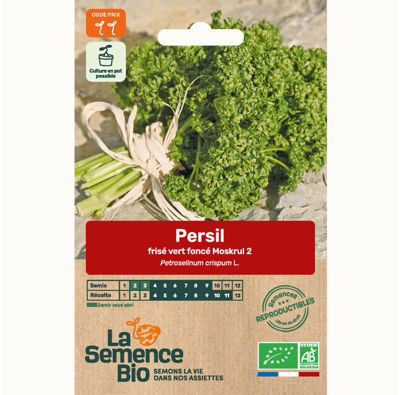 Krulpeterselie Moskrul | Kruiden | Biologische erfgoedzaden | Oude Ras