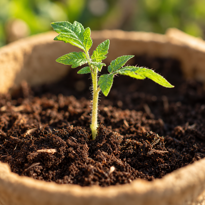 Langwerpige rode San Marzano tomaten aan de plant